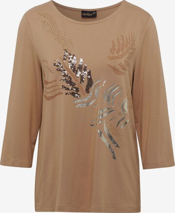 T-shirt Goldner en marron : devant