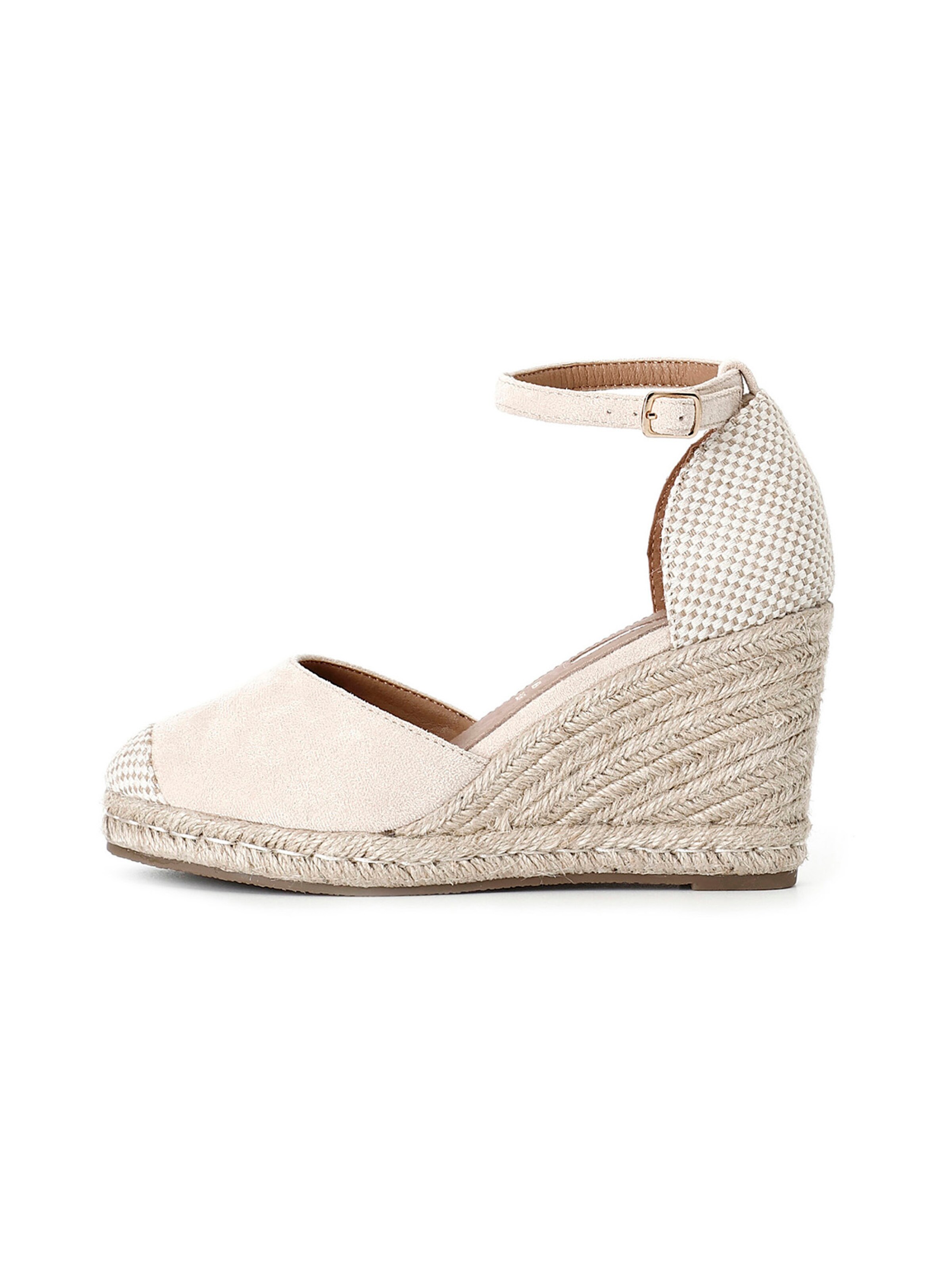 Sandalo di CAFè NOIR in beige: frontale