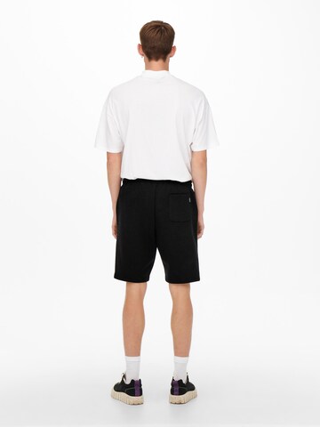 Only & Sons Loose fit Trousers 'Ceres' in Black