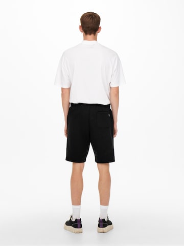 Only & Sons Loose fit Pants 'Ceres' in Black