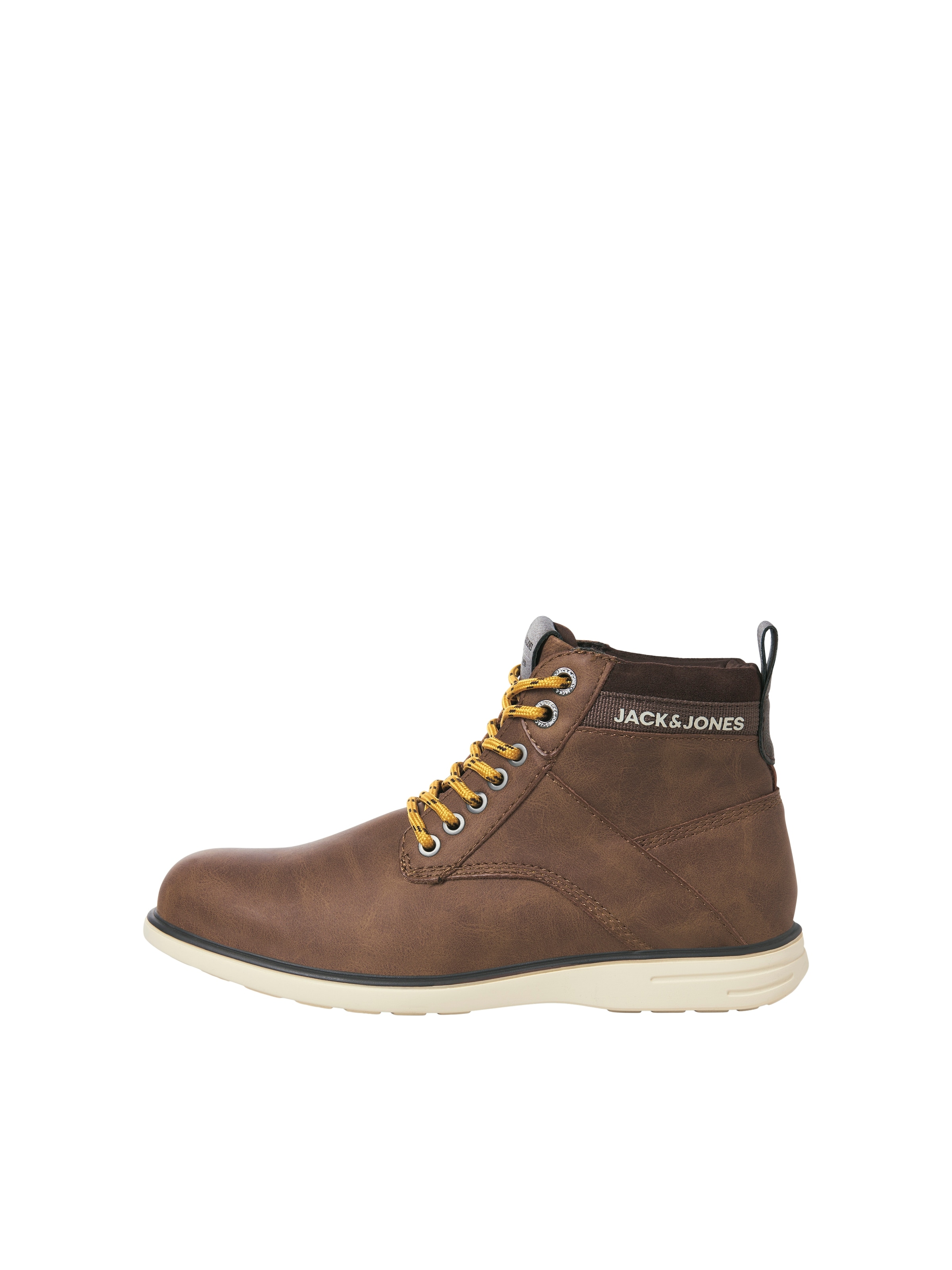 JACK & JONES Lace-up boots 'JFWDenver' in Brown: front