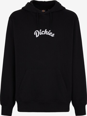 DICKIES Sweatshirt 'FISHERSVILLE' in Zwart: voorkant