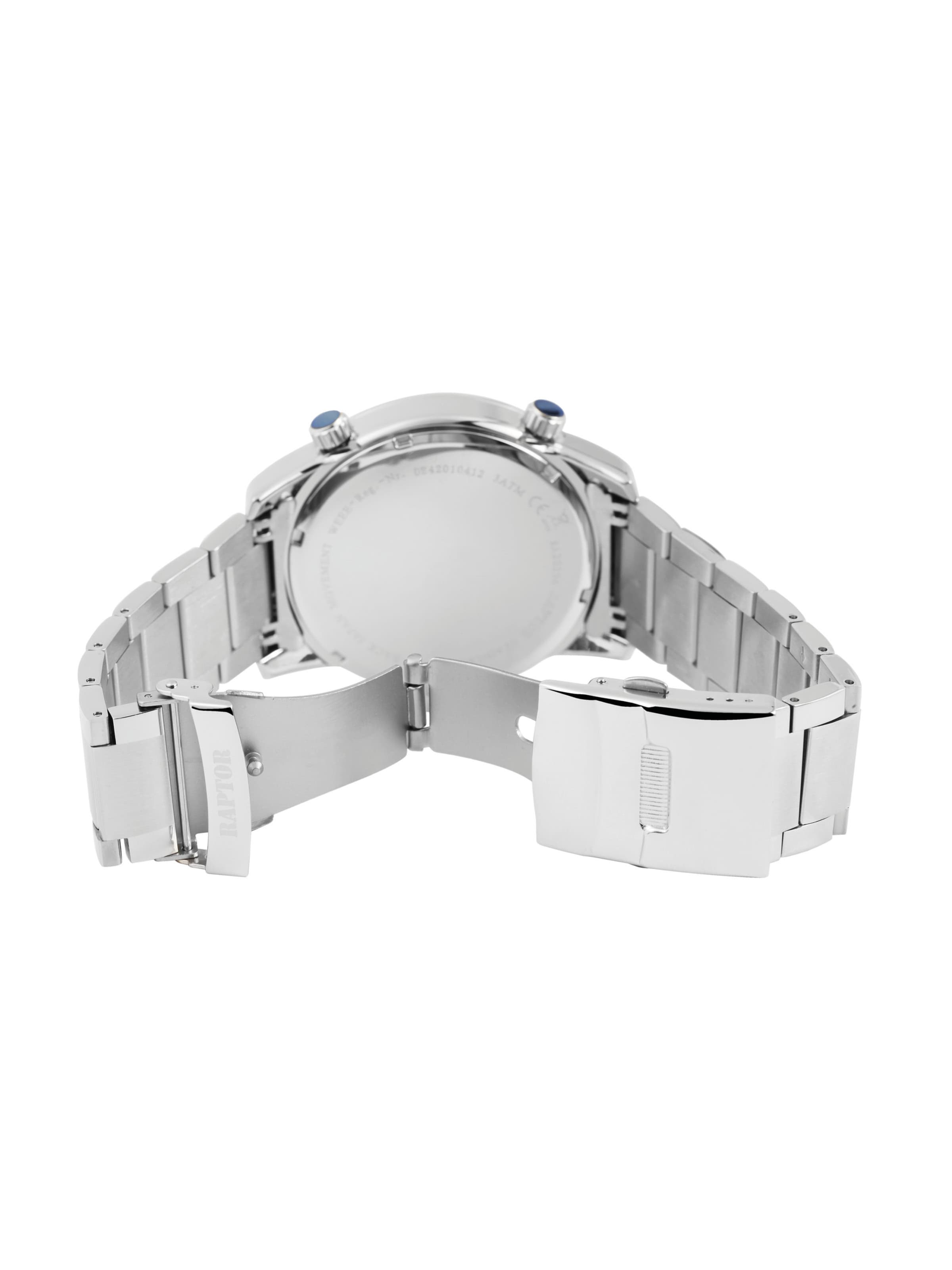 Raptor Analog Watch 'Fox, 5 ATM' in Silver