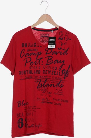 CAMP DAVID T-Shirt M in Rot: predná strana