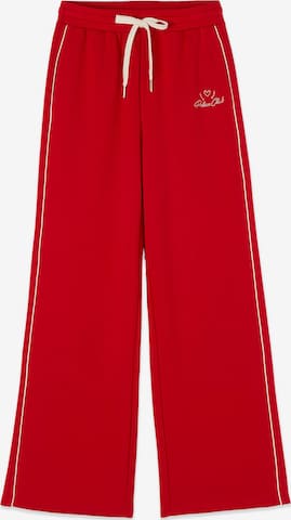Pantaloni di oltre in rosso: frontale
