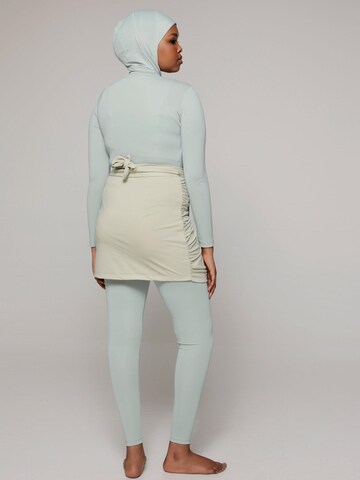 SIYA Swimwear High neck Badeanzug 'West – Burkini/Modest' in Grün