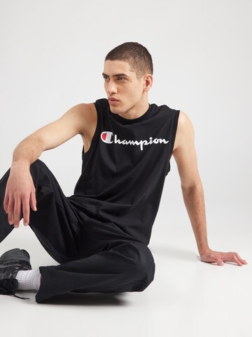 Maglietta di Champion Authentic Athletic Apparel in nero: frontale
