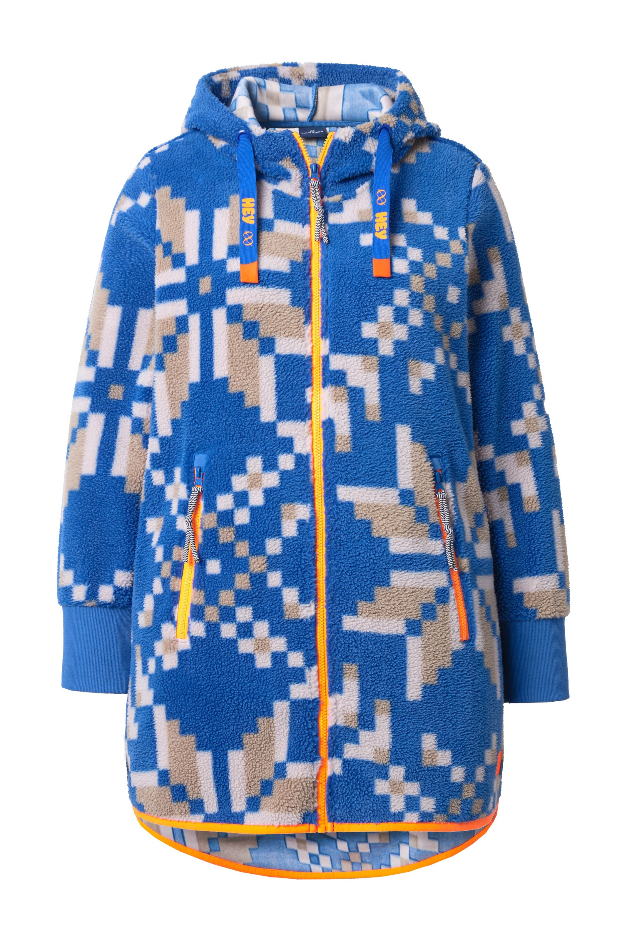 LAURASØN Sweatvest in Blauw: voorkant