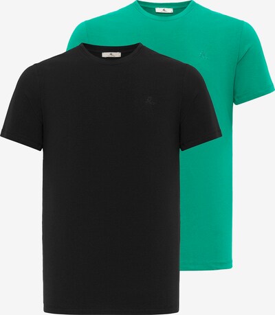 Daniel Hills T-Shirt en vert / noir, Vue avec produit