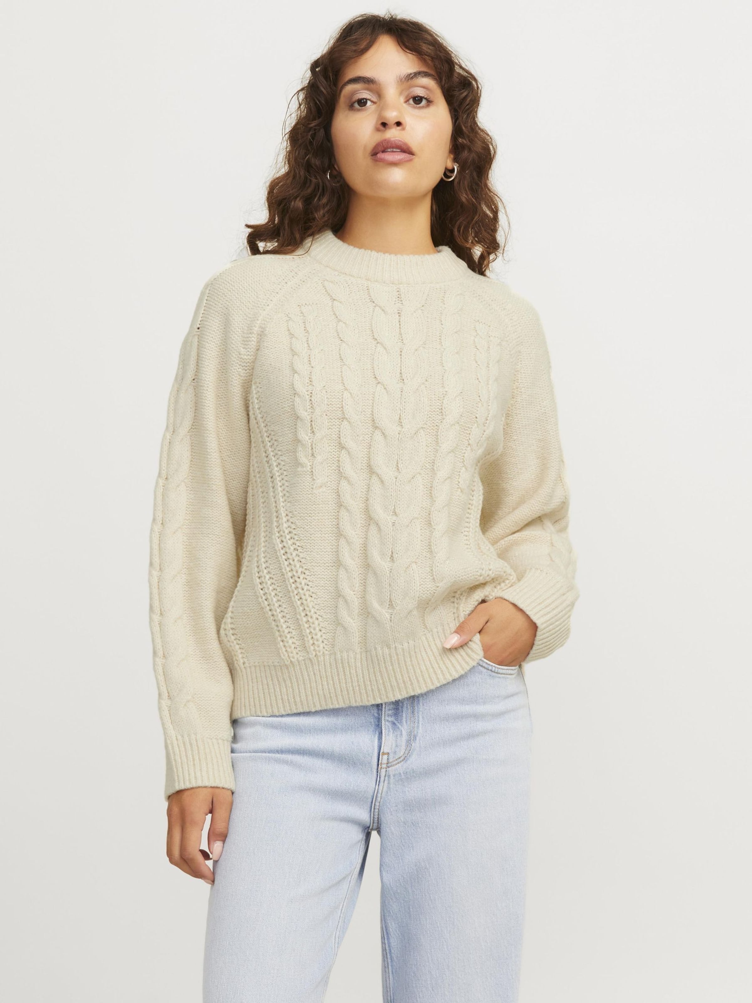 JJXX Sweater 'JXJosie' in Wool White | ABOUT YOU