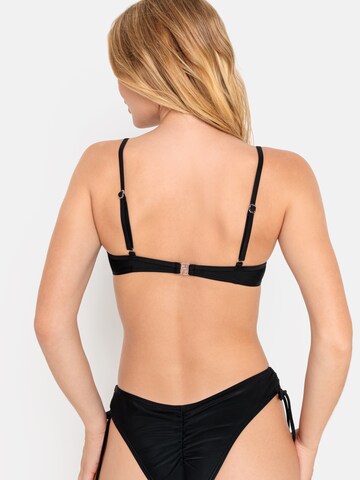 LSCN by LASCANA T-shirt Bikini top 'Gina' in Black: back