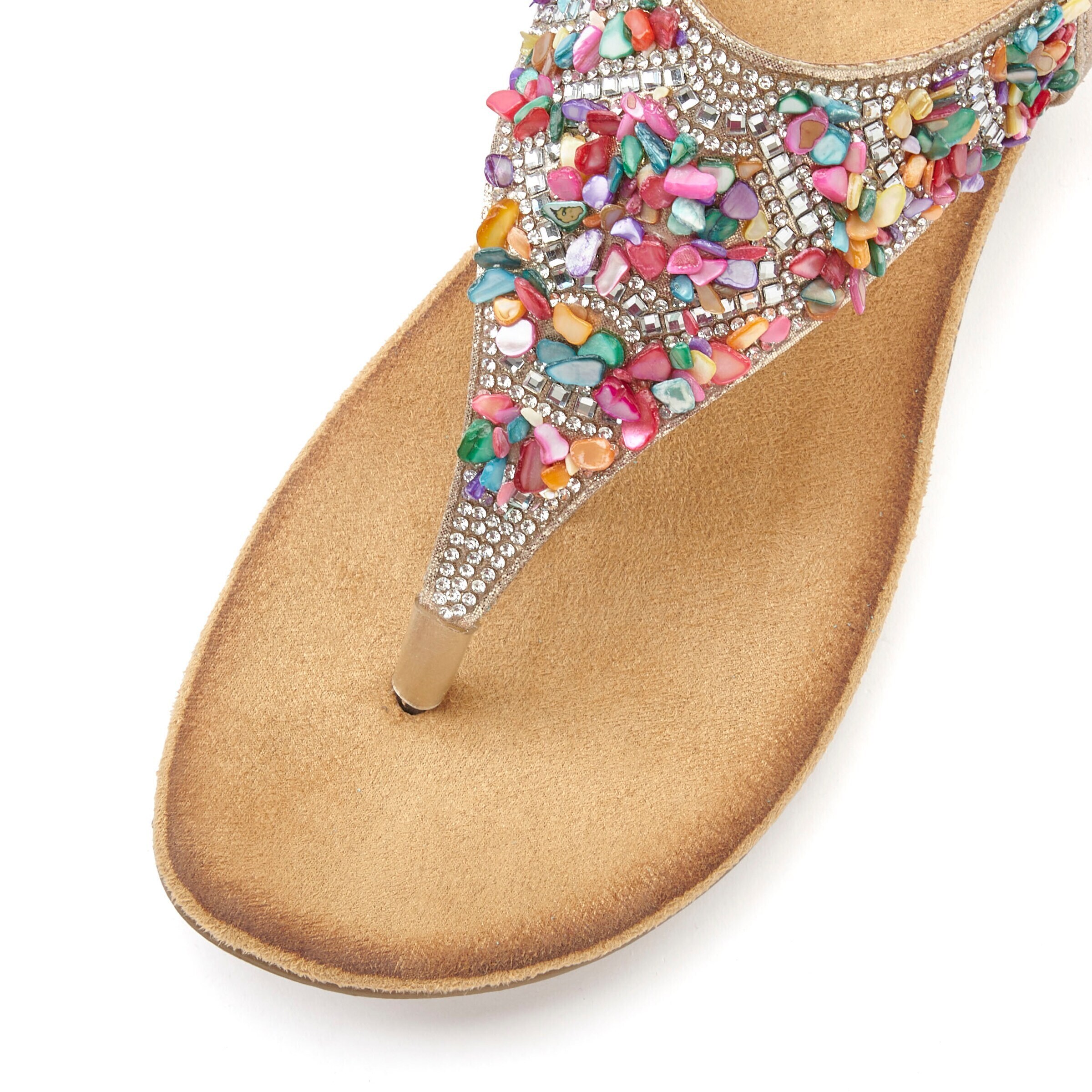 VIVANCE - Chinelos de dedo em ouro