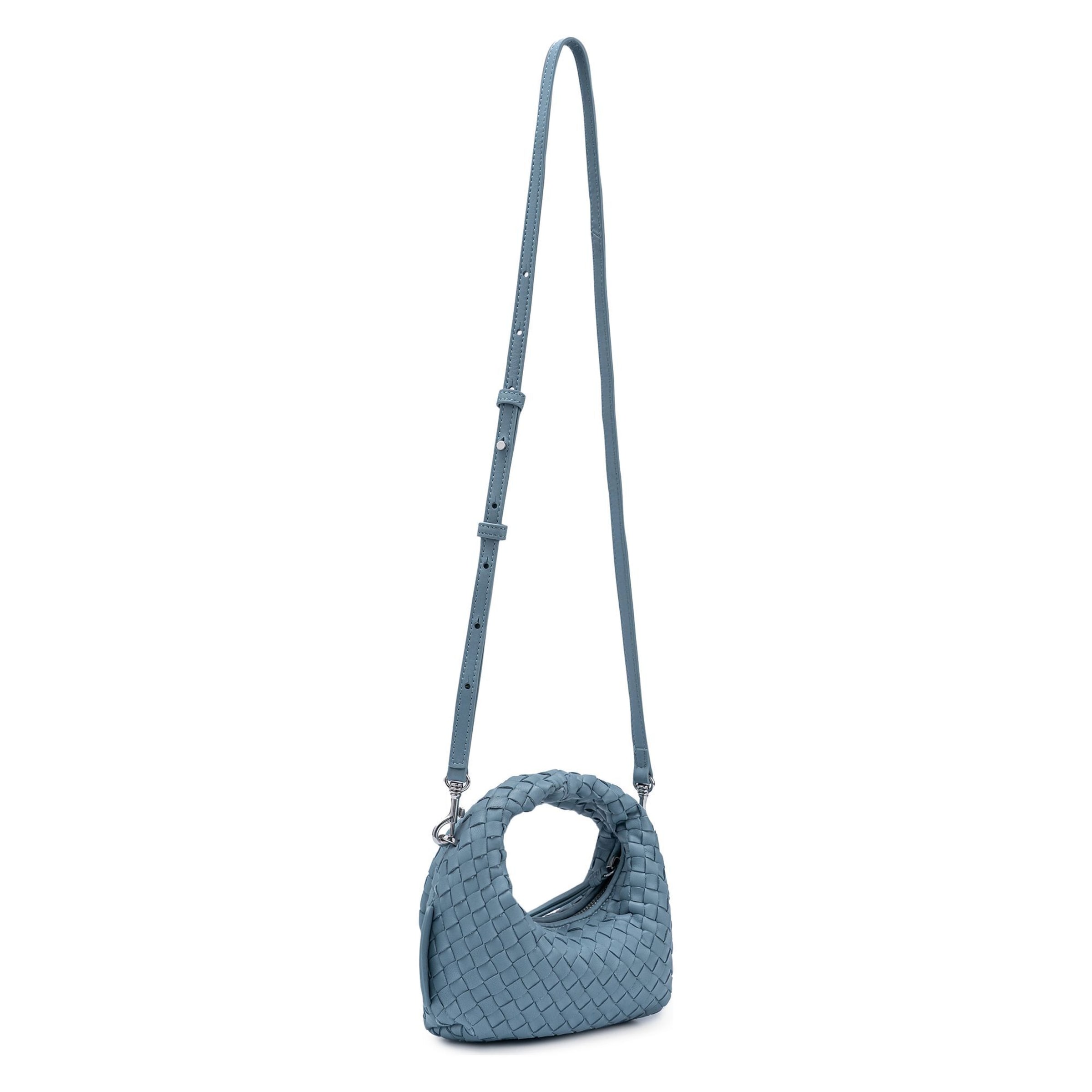 Les Visionnaires Handbag 'Greta Micro weave' in Blue
