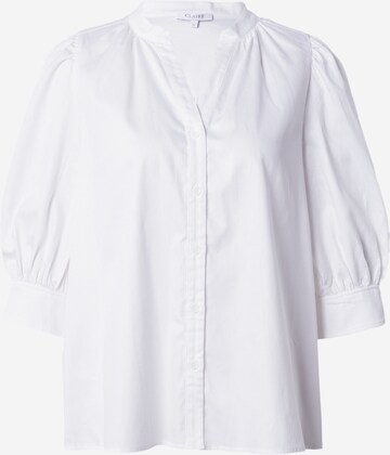 Claire Blouse in White: front