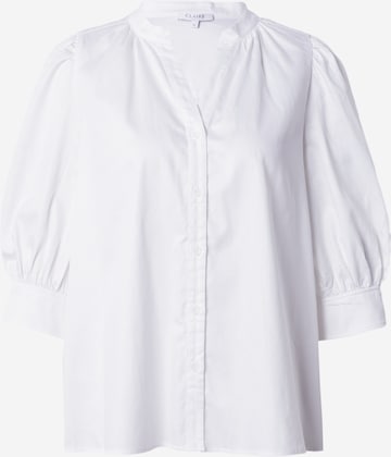 Claire - Blusa en blanco: frente