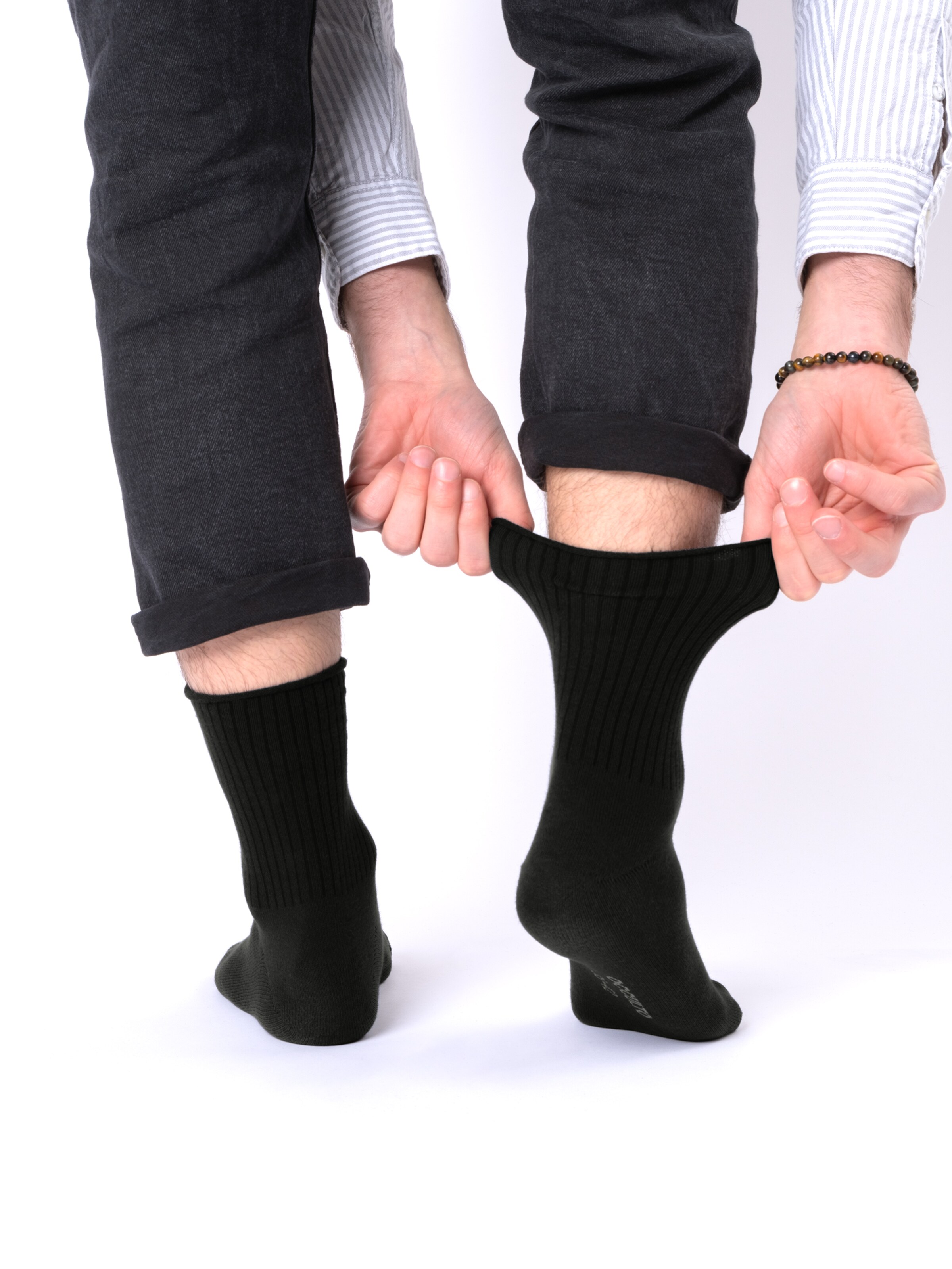 Occulto - Calcetines 'Velano' en negro: frente