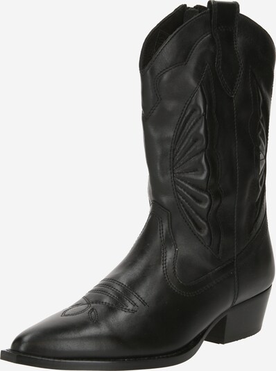 PS Poelman Bottes de cowboy en noir, Vue avec produit