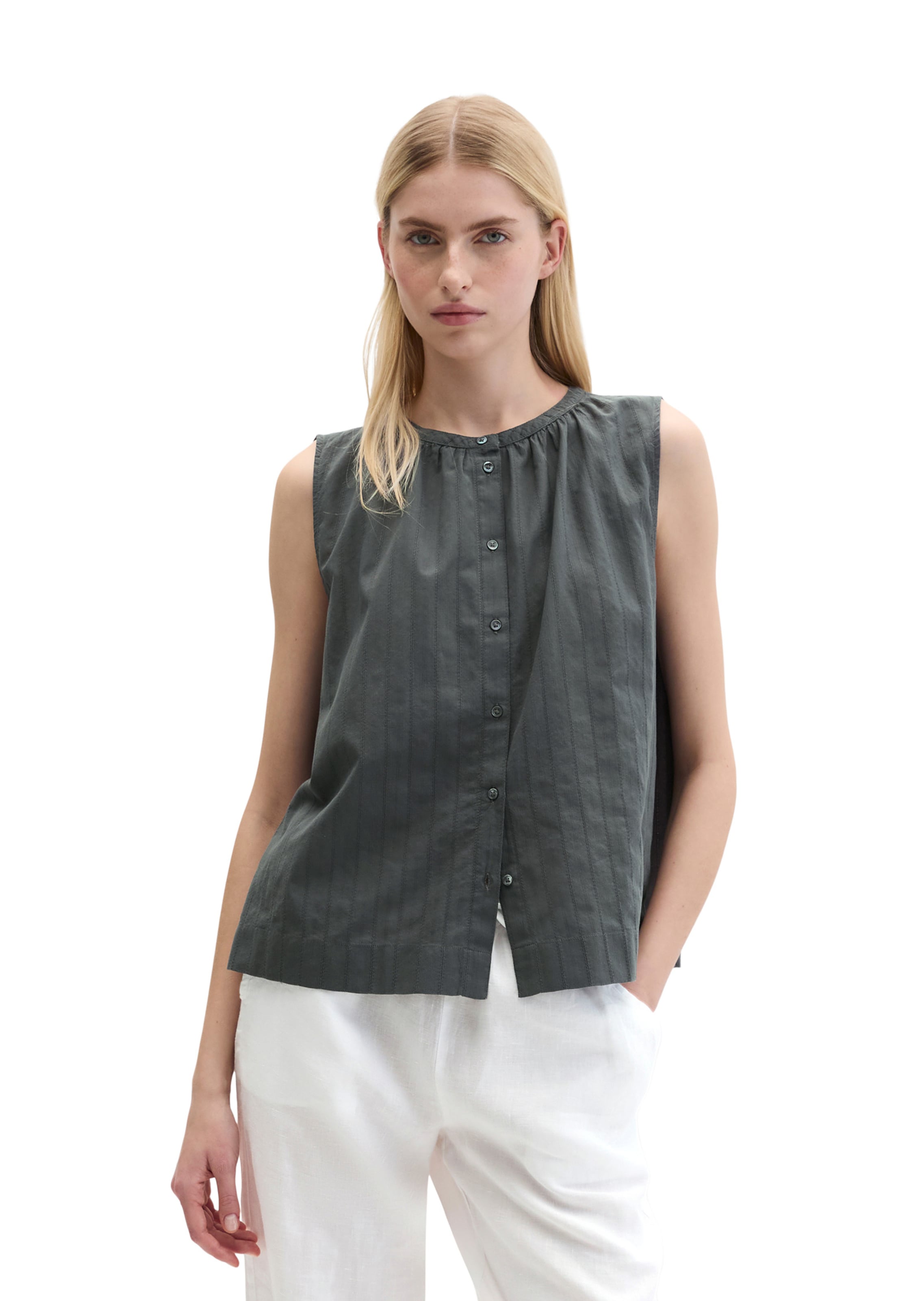 Marc O'Polo Bluse in Grau: Vorderseite