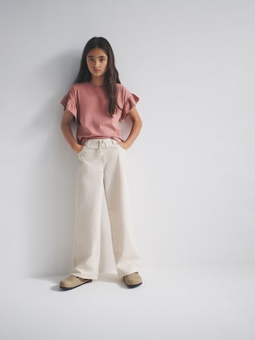 Wide Leg Jean The Set en beige : devant