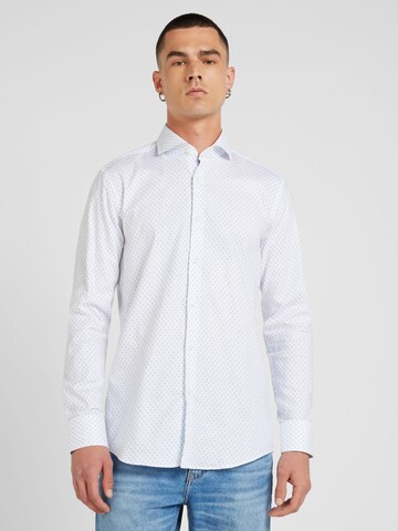 BOSS Slim fit Üzleti ing 'Hank' - fehér: elől