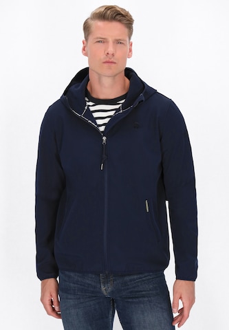 Veste fonctionnelle Schmuddelwedda en bleu : devant