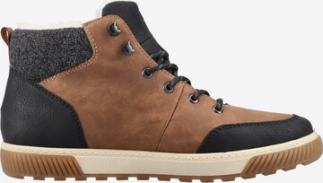 Rieker Lace-Up Boots in Brown