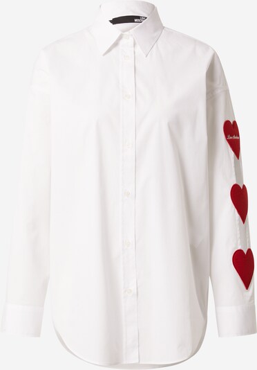 Love Moschino Bluza | rdeča / bela barva, Prikaz izdelka