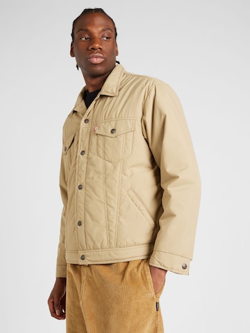 LEVI'S ® Tussenjas 'Relaxed Fit Padded Truck' in Beige: voorkant