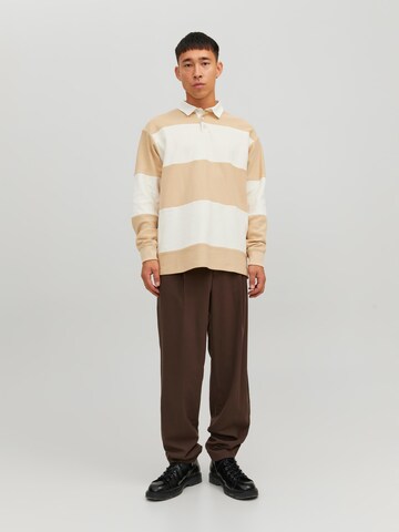 JACK & JONES Skjorte 'Hudson' i beige