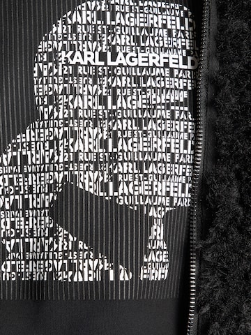 Karl Lagerfeld Tepláková bunda - Čierna