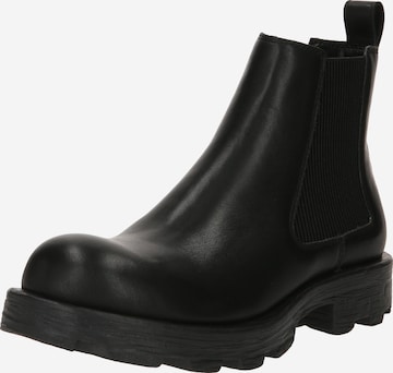 DIESEL - Botas chelsea 'HAMMER' em preto: frente