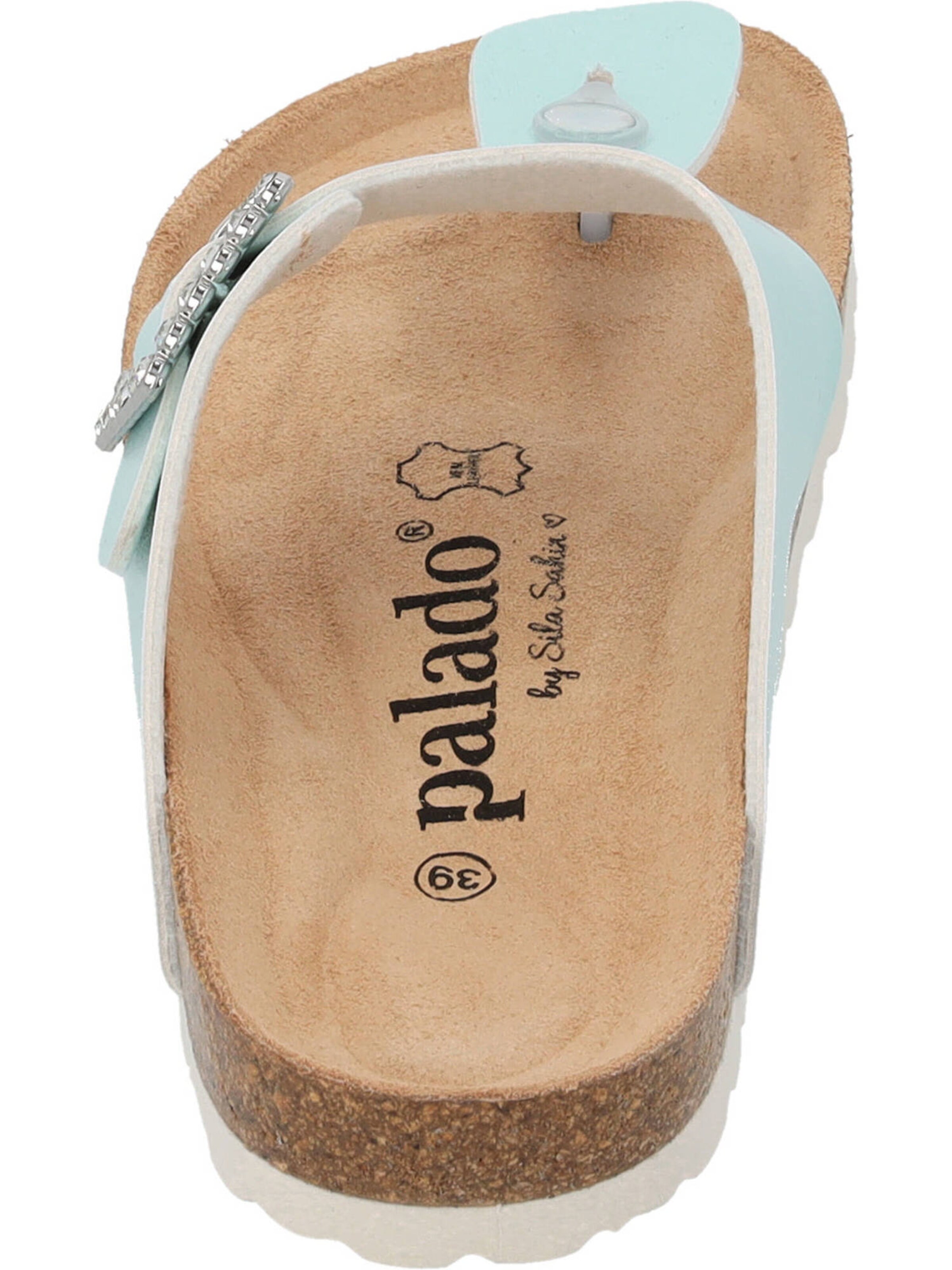 Palado by Sila Sahin T-bar sandals 'Kos SQ' in Green