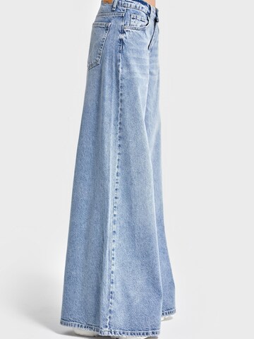 IT'S BASIC Wide leg Jeans 'Palazzo' in Blauw