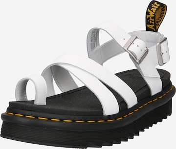 Dr. Martens Strap Sandals 'Avry' in White: front