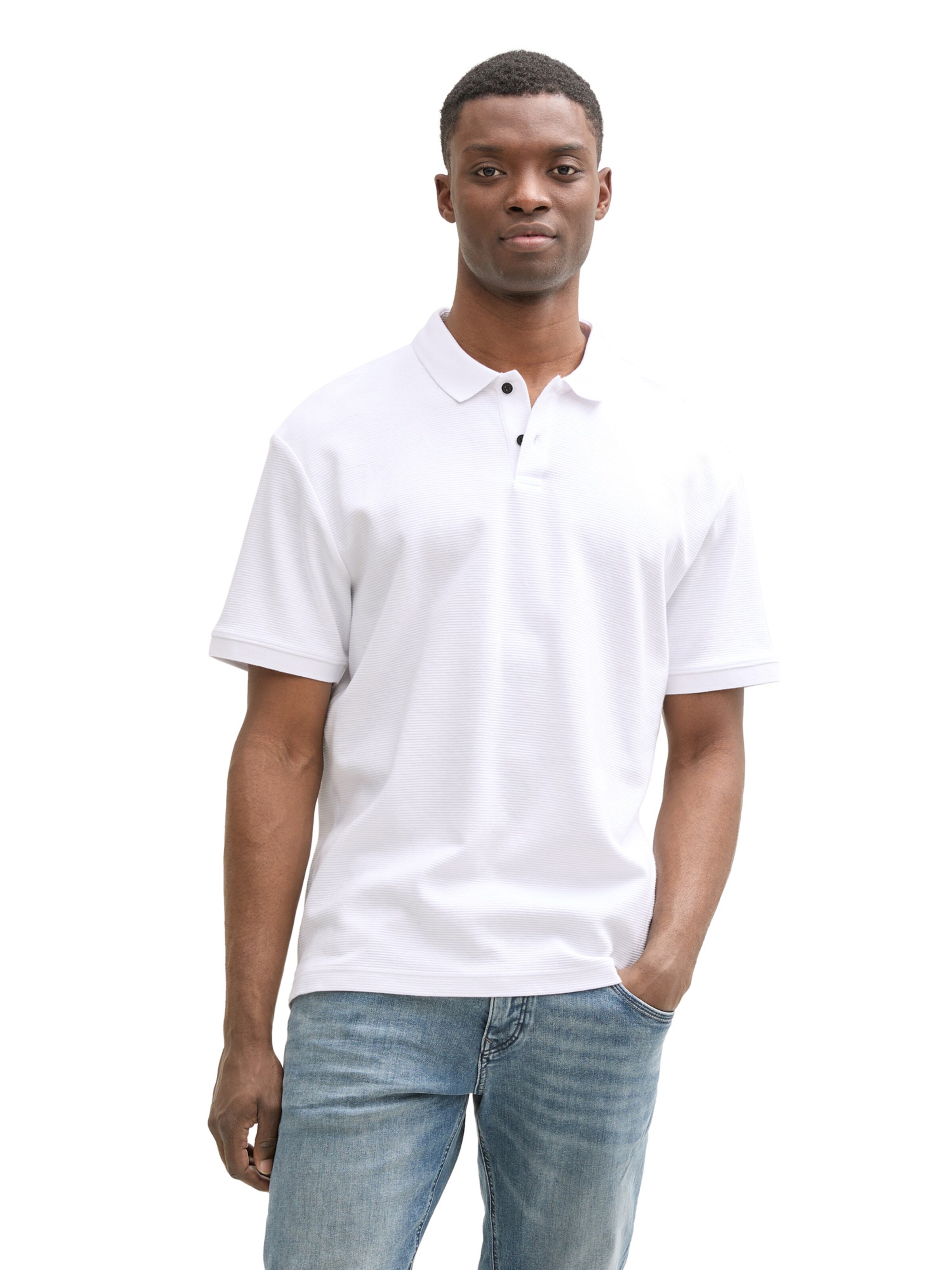 TOM TAILOR DENIM Shirt in White: front