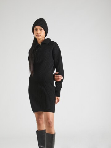 DRYKORN Gebreide jurk 'SVANTJE' in Zwart: voorkant