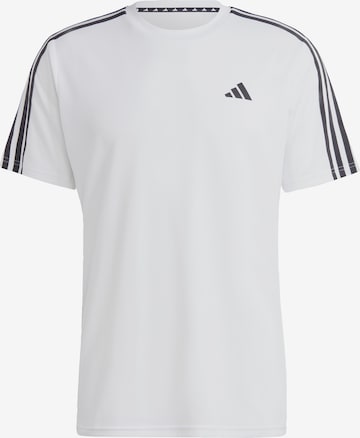 ADIDAS PERFORMANCE Performance Shirt 'Train Essentials 3-Stripes ' in White: front