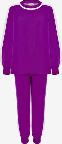 CESARE GASPARI Sweatsuit in Purple: front