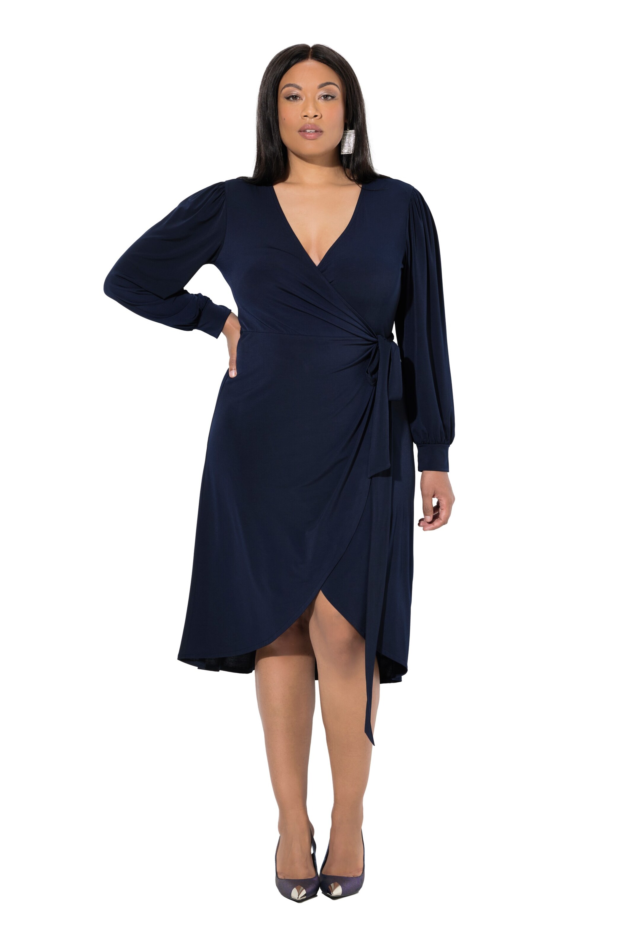 Ulla Popken Kleid in Blau: Vorderseite