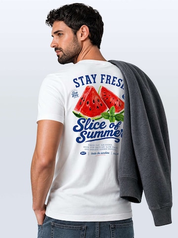 Neverless Shirt 'Watermelon' in White