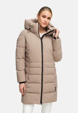Manteau d’hiver 'Mondnebel XIV' NAVAHOO en marron : devant