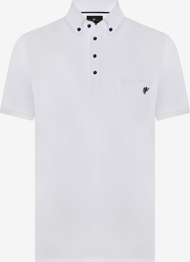 DENIM CULTURE Тениска 'Hampus' в нейви синьо / бяло, Преглед на продукта