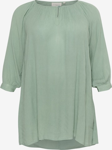Tunica 'Ami' de la KAFFE CURVE pe verde: față