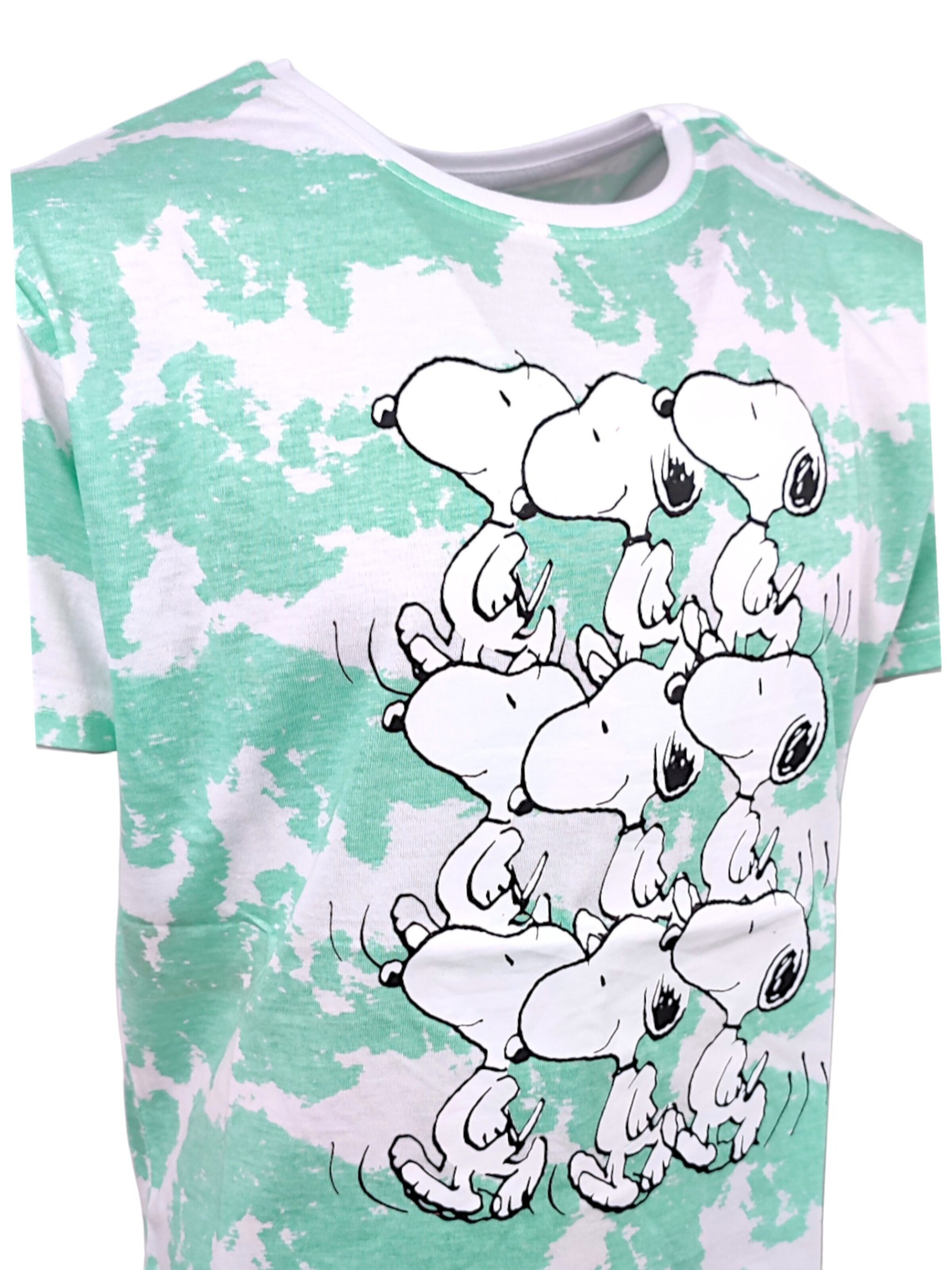 Snoopy & Die Peanuts Shirt 'Snoopy' in Green