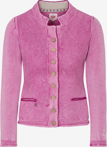 SPIETH & WENSKY Knit Cardigan 'Tarana' in Pink: front