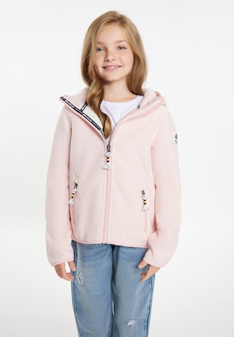 Schmuddelwedda Fleece jas in Roze: voorkant