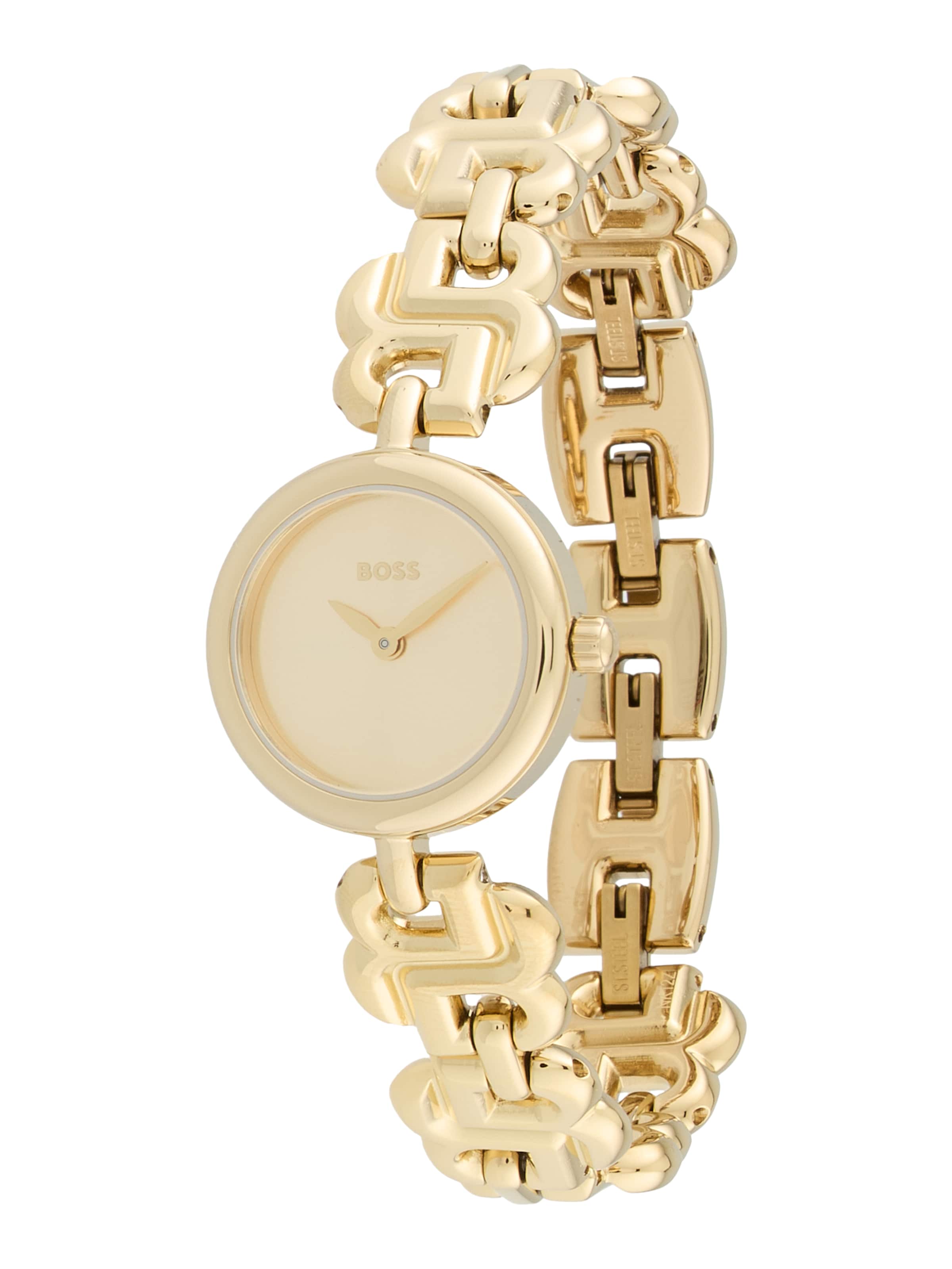 Montre à affichage analogique 'DOUBLE B DRESSY' BOSS en or : devant