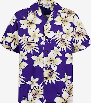 Regular fit Camicia 'Goldblume' di Pacific Legend in lilla: frontale