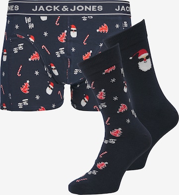 mėlyna JACK & JONES Boxer trumpikės 'JACSANTA TREES': priekis