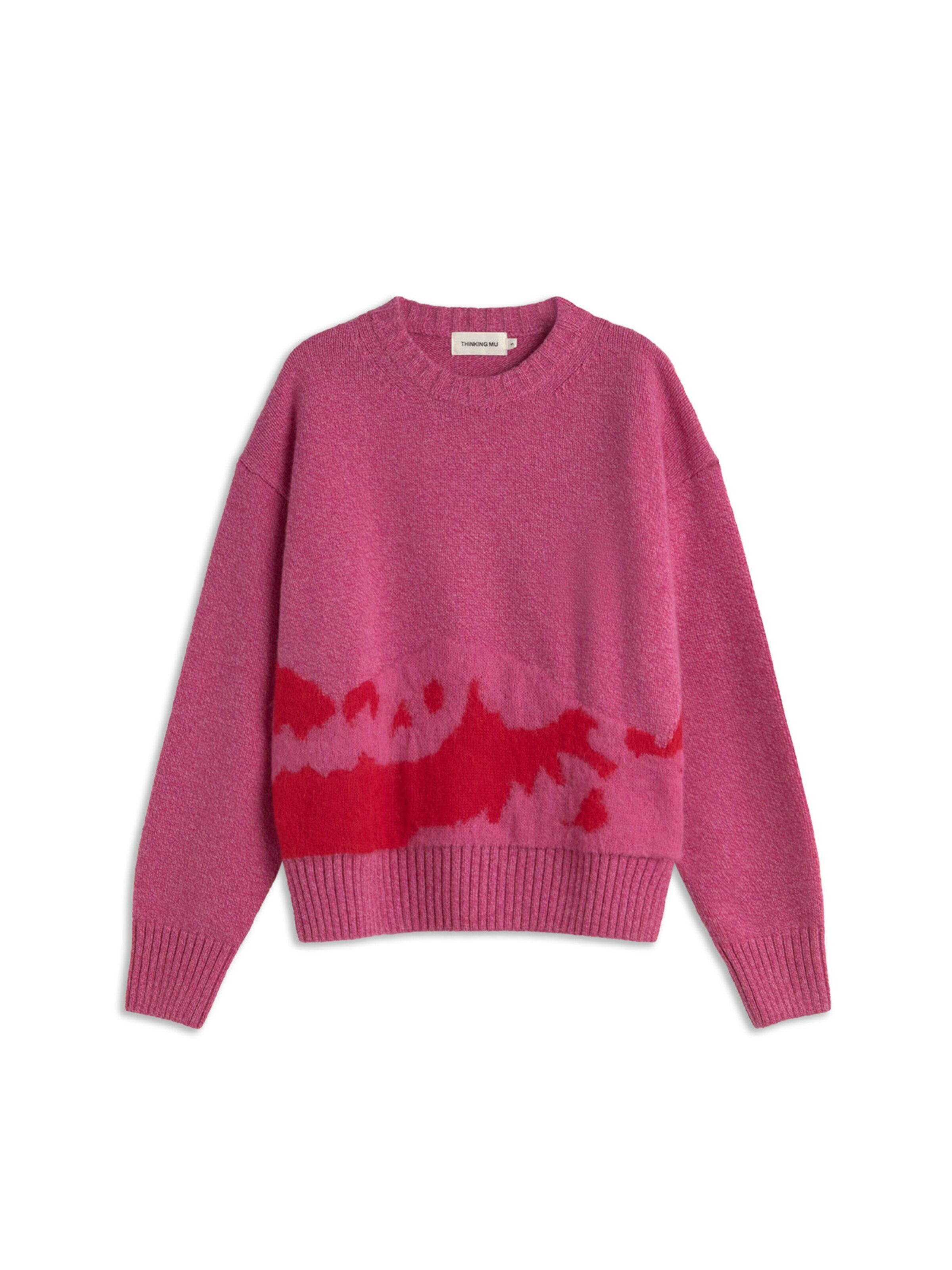 Thinking MU Sweater 'Petra' in Pink: front